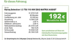 Grau Gebraucht 2024 Skoda Karoq Selection SUV | 31.970 € (Fairer Preis)