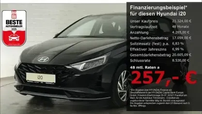 Neu Hyundai i20 Trend 101 PS (74 kW) 2025 Blau Kleinwagen