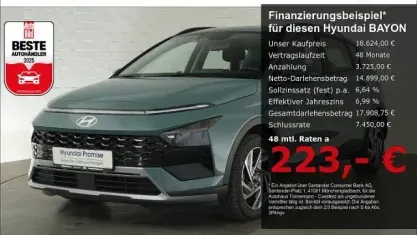 Gebraucht Hyundai Bayon Trend 101 PS (74 kW) 2025 Mangroove green SUV