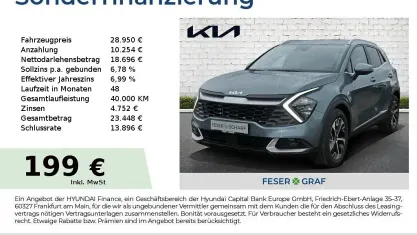 Uusi Kia Sportage Spirit 160 HP (117 kW) 2025 Harmaa Katumaasturi