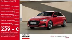 Progressivrot metallic Gebraucht 2024 Audi A3 Sportback S-Line Limousine | 36.280 € (Guter Preis)