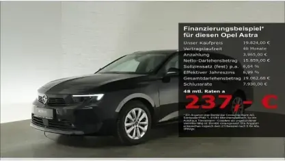 Käytetty Opel Astra Business Elegance 131 HP (96 kW) 2024 Musta Viistoperä