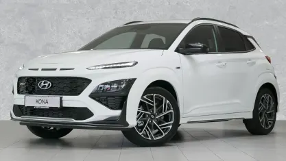 Gebraucht Hyundai Kona N Line 199 PS (146 kW) 2022 Atlas white / sol SUV