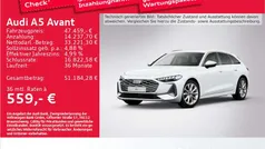 Gletscherweiß metallic Gebraucht 2025 Audi A5 Advanced Kombi | 47.459 € (Guter Preis)