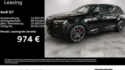 Neu Audi Q7 S-Line 286 PS (210 kW) 2026 Schwarz SUV