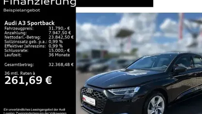 Gebraucht Audi A3 Advanced Plus 150 PS (110 kW) 2025 Mythosschwarz metallic Limousine