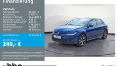 Reef blue metallic Gebraucht 2022 VW Polo R-line Limousine | 21.960 € (Fairer Preis)