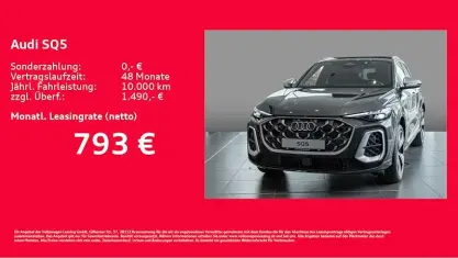 Neu Audi SQ5 Ambiente 367 PS (269 kW) 2026 Grau SUV