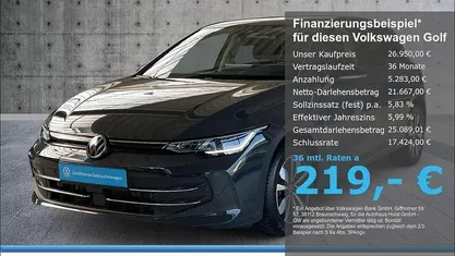 Gebraucht VW Golf VIII Goal 116 PS (85 kW) 2025 Grau Limousine