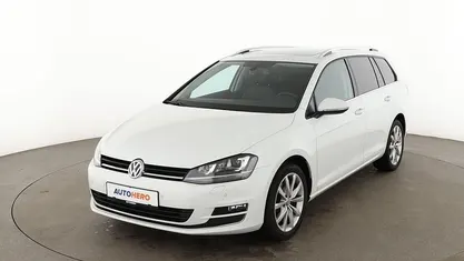 Weiß Gebraucht 2015 VW Golf VII Highline Kombi | 12.330 € (Fairer Preis)