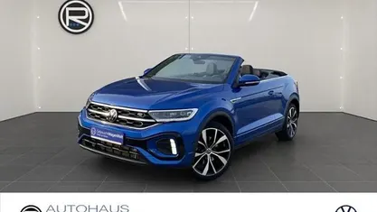 Blau Gebraucht 2023 VW T-Roc Cabriolet R-line Cabrio | 27.980 € (Guter Preis)