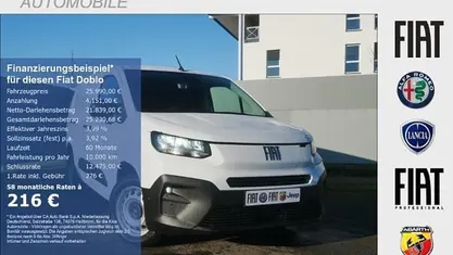 Neu Fiat Doblò 131 PS (96 kW) 2025 Gelato weiß Van / Kleinbus