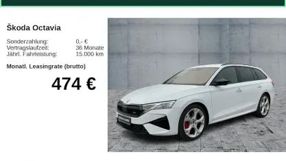 Gebraucht Skoda Octavia RS 265 PS (194 kW) 2025 Weiß Kombi