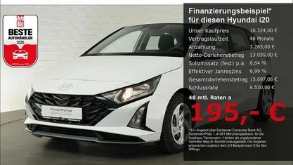 Gebraucht Hyundai i20 Select 101 PS (74 kW) 2025 Weiß Kleinwagen