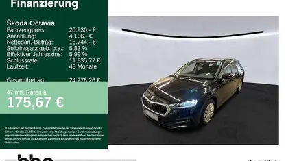 Schwarz Gebraucht 2021 Skoda Octavia Ambition Kombi | 20.930 € (Guter Preis)
