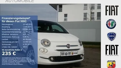 Gebraucht Fiat 500C Dolcevita 69 PS (50 kW) 2022 Weiß Cabrio
