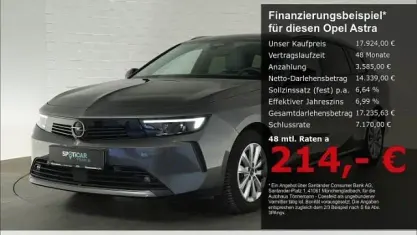 Gebraucht Opel Astra Elegance 131 PS (96 kW) 2023 Grau Kombi