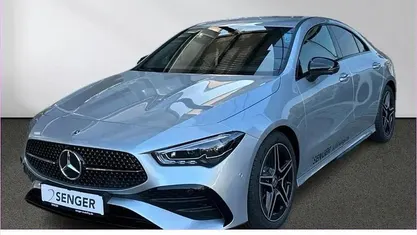 Lack hightechsilber Gebraucht 2025 Mercedes CLA200 AMG line Coupé | 38.290 € (Fairer Preis)
