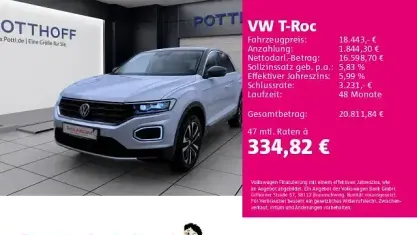 Gebraucht VW T-Roc IQ Drive 116 PS (85 kW) 2019 Weiss SUV