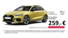 Gelb Gebraucht 2024 Audi A3 Sportback S-Line Limousine | 35.766 € (Fairer Preis)