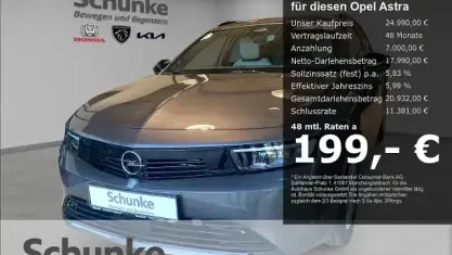 Gebraucht Opel Astra Enjoy 131 PS (96 kW) 2025 Grau Kombi