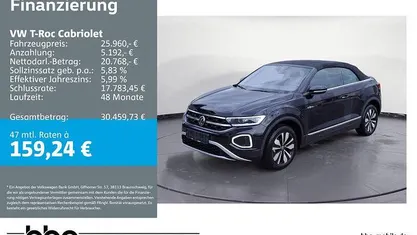 Gebraucht VW T-Roc Goal 116 PS (85 kW) 2025 Schwarz SUV