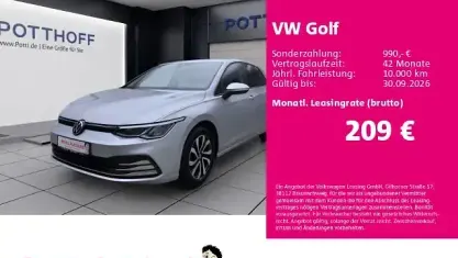 Gebraucht VW Golf VII Active 110 PS (80 kW) 2021 Silber Kleinwagen