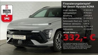 Occasion Hyundai Kona N Line 170 ch (125 kW) 2025 Gris SUV