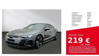 Brugt Audi e-tron GT quattro Sport 350 kW (476 HK) 2021 Grå Sedan