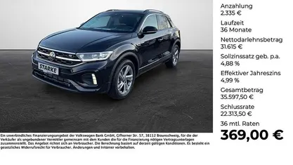 Schwarz (deep black perleffekt) Gebraucht 2025 VW T-Roc R-line SUV | 33.950 € (Superpreis)