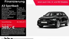 Mythosschwarz metallic Gebraucht 2025 Audi A3 Advanced Limousine | 31.930 € (Fairer Preis)