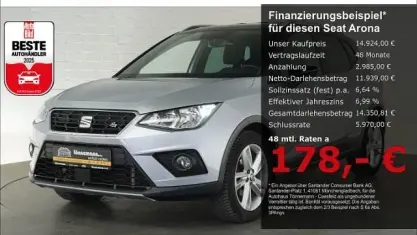 Używany Seat Arona FR 116 KM (85 kW) 2019 Srebrny SUV