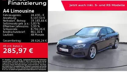Gebraucht Audi A4 Advanced Plus 204 PS (150 kW) 2022 Grau Limousine
