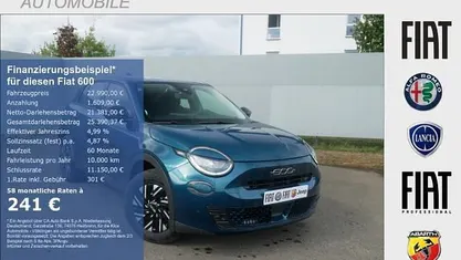 Mare grün metallic Neu 2025 Fiat 600 | 22.990 € (Fairer Preis)