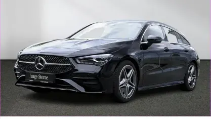 Gebraucht Mercedes CLA200 Shooting Brake AMG 163 PS (119 kW) 2025 Unilack nachtschwarz Kombi