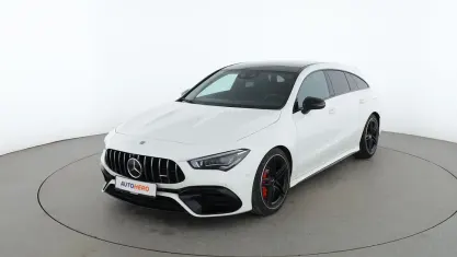 Gebraucht Mercedes CLA45 AMG Shooting Brake AMG 422 PS (310 kW) 2021 Weiß Kombi