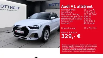 Gebraucht Audi A1 S-Line 150 PS (110 kW) 2025 Gletscherweiß metallic SUV