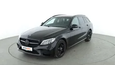 Schwarz Gebraucht 2018 Mercedes C220 AMG line Kombi | 27.390 € (Fairer Preis)