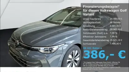 Używany VW Golf VIII Goal 150 KM (110 kW) 2025 Szary Kombi