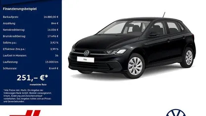 Schwarz Gebraucht 2021 VW Polo Life Kleinwagen | 16.880 € (Fairer Preis)