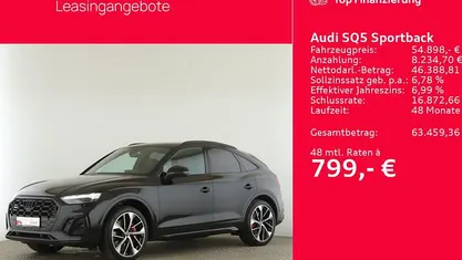 Schwarz Gebraucht 2022 Audi SQ5 Sportback Sport SUV | 54.898 € (Etwas zu teuer)