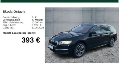 Nuova Skoda Octavia 150 CV (110 kW) 2025 Nero Station wagon
