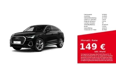 Schwarz Gebraucht 2024 Audi Q3 Sportback S-Line SUV | 43.990 € (Fairer Preis)