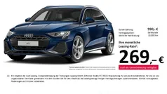 Blau Gebraucht 2024 Audi A3 Sportback S-Line Limousine | 33.844 € (Fairer Preis)