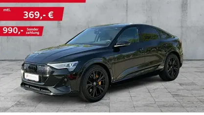 Gebraucht Audi Q8 Sportback e-tron S-Line 300 kW (408 PS) 2022 Schwarz SUV