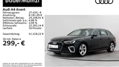 Mythosschwarz metallic Gebraucht 2025 Audi A4 S-Line Kombi | 37.430 € (Fairer Preis)