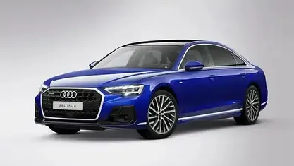 Ultrablau metallic Gebraucht 2023 Audi A8 Ambiente Limousine | 64.900 € (Fairer Preis)