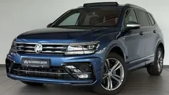 Blau blue silk metallic Gebraucht 2021 VW Tiguan Allspace R-line SUV | 35.990 € (Fairer Preis)