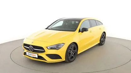 Gebraucht Mercedes CLA220 Shooting Brake AMG line 190 PS (139 kW) 2019 Gelb Kombi