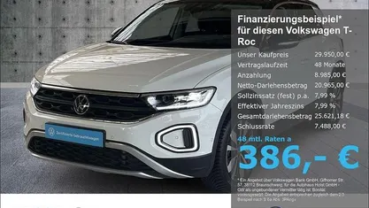 Gebraucht VW T-Roc Goal 150 PS (110 kW) 2025 Weiß SUV